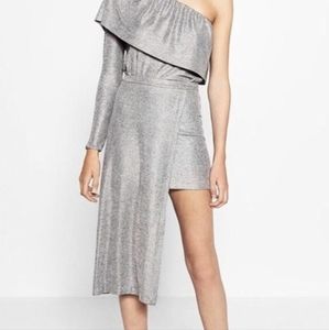 Zara Silver Top and Skirt Set